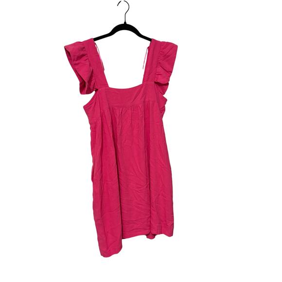 Tuckernuck Pomander Place Pink Camelillia Tiered Mini Dress Size XS - Picture 4 of 6